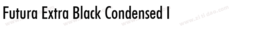 Futura Extra Black Condensed Italic BT字体转换